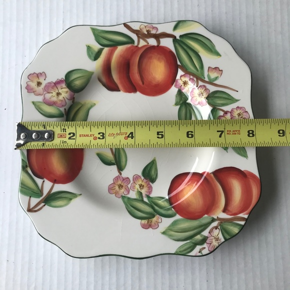 Set Of 2 Harry And David Scalloped Square Dessert/Salad Plates 8” - Picture 6 of 6